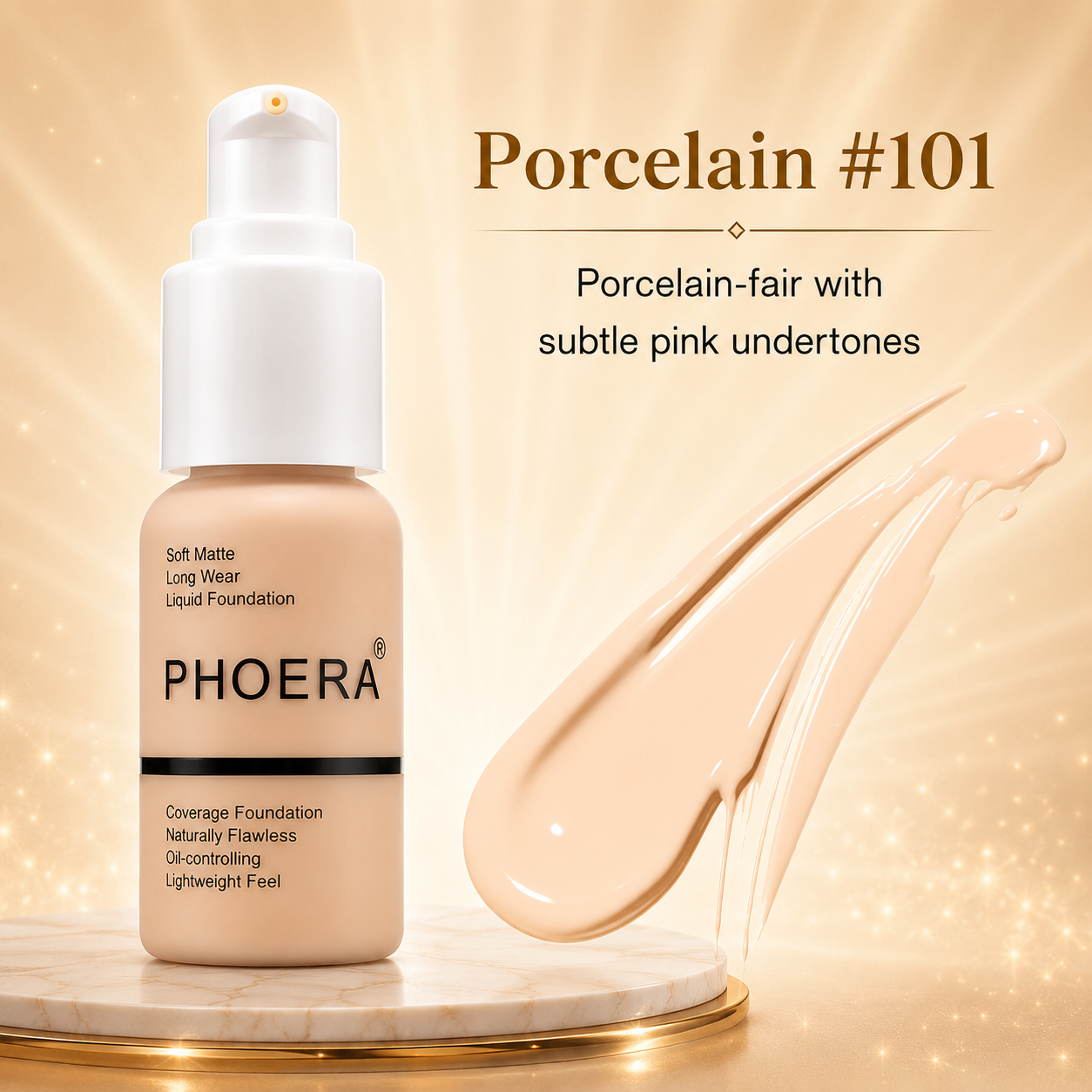 Phoera Flawless Matte Liquid Foundation 30ml