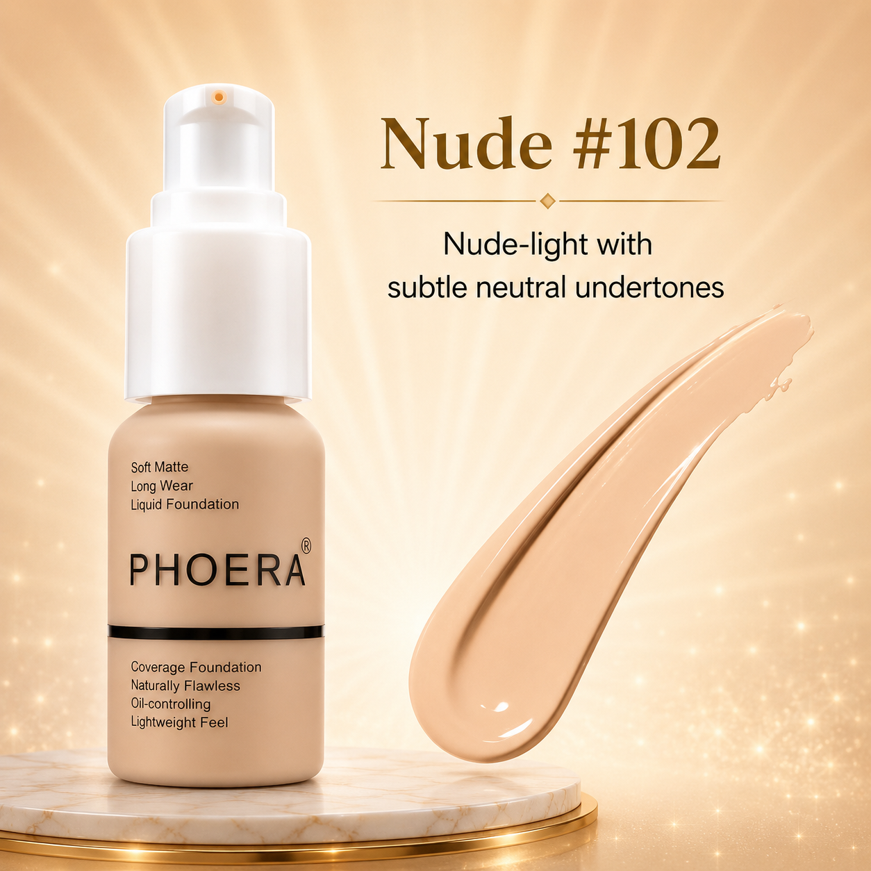 Phoera Flawless Matte Liquid Foundation 30ml