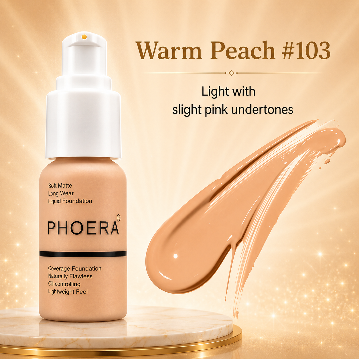 Phoera Flawless Matte Liquid Foundation 30ml