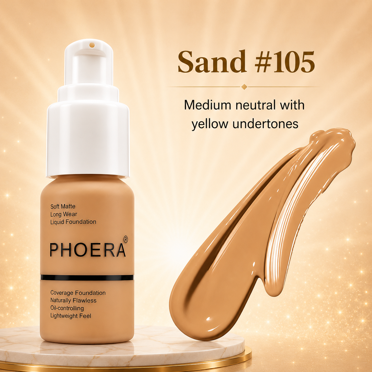 Phoera Flawless Matte Liquid Foundation 30ml