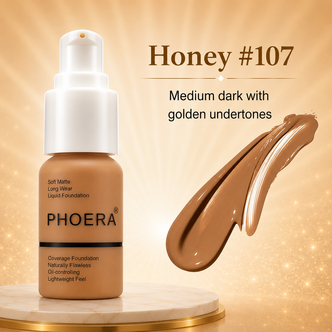 Phoera Flawless Matte Liquid Foundation 30ml
