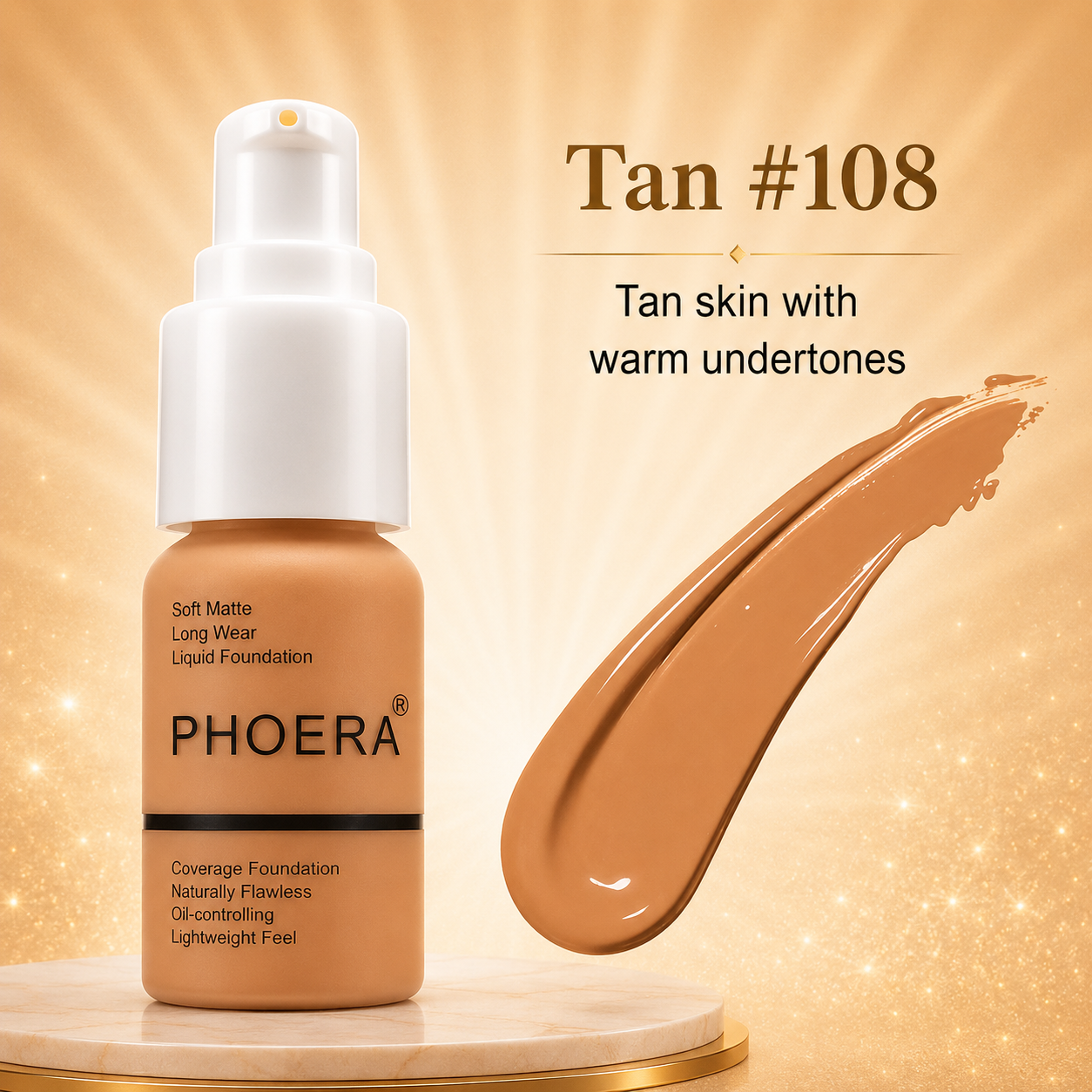 Phoera Flawless Matte Liquid Foundation 30ml