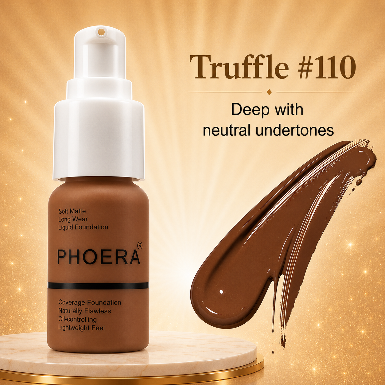 Phoera Flawless Matte Liquid Foundation 30ml
