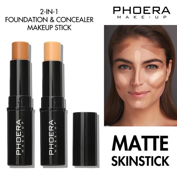 Phoera Matte Skinstick Concealer and Contour Makeup Stick