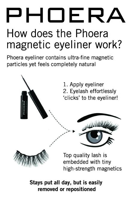 Phoera Magnetic Liquid Eyeliner in Black - Cruelty Free!