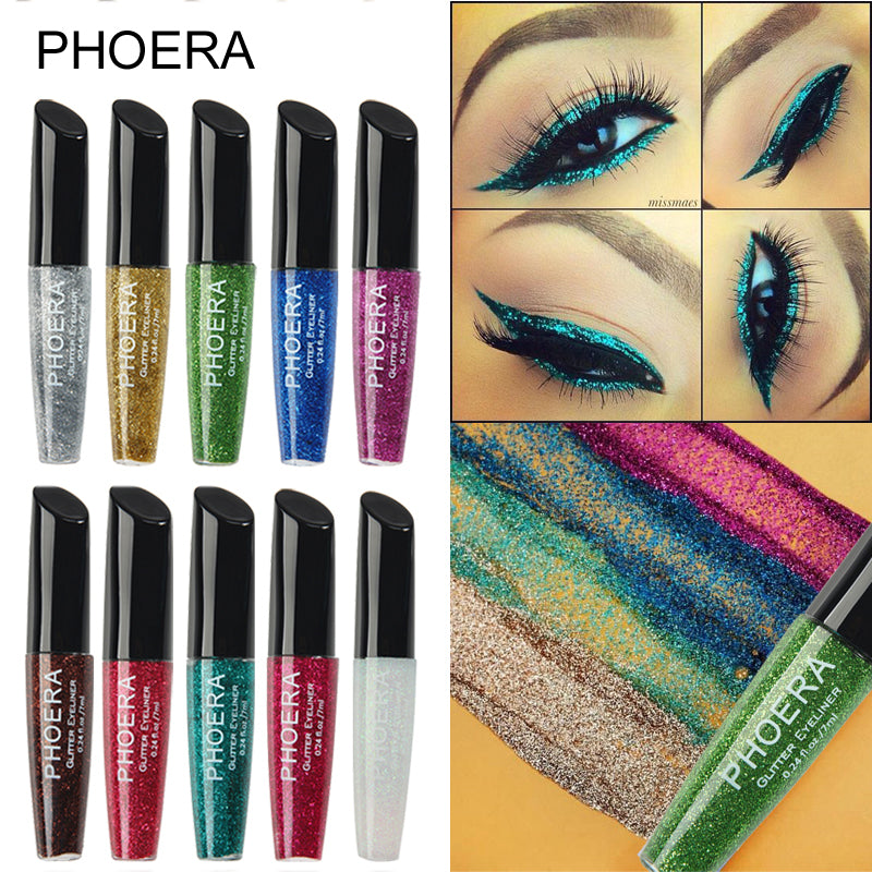 Phoera Glitter Glam Liquid Eyeliner