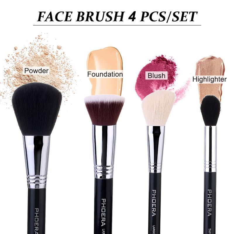 Phoera Face Brush 4pcs Set
